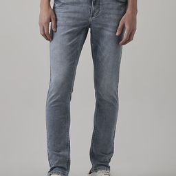 Mufti Men Skinny Fit Mid-Rise Light Fade Acid Wash Stretchable Jeans-picture-41