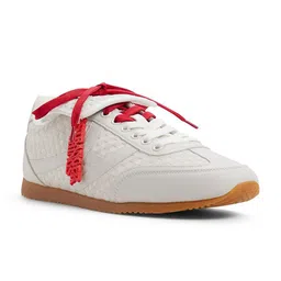 ALDO Men Textured Leather Lace-Ups Sneakers-image-2