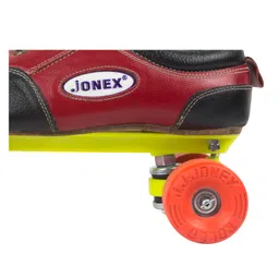 JJ Jonex Fix Body Quad Shoe Rollo Rubber Skates With Bag Size Senior 8 Uk- Red image 2