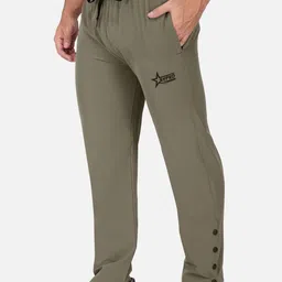 SYFKO Men Brand-Logo Embroidered Mid-Rise Track Pants-picture-25