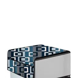 The Furnishing Tree Blue Plastic Refrigerator Cover image 4