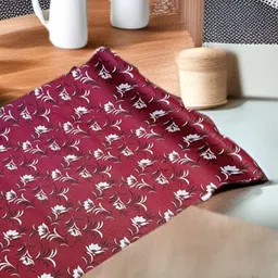 REVEXO Maroon & White Printed Water-Resistant Shelf Liner-picture-11
