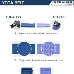 STRAUSS Pack Of 4 Stretching Belt  Workout Accessories image 2