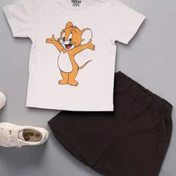 PUREKIDDO Kids Short Sleeves Pure Cotton T-shirt With Shorts-picture-12