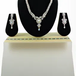 VATSALYA creation Alloy Gold- plated Rose Gold Jewellery Set-picture-10