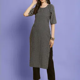 Ethnic basket Women Multicoloured Poly Crepe Kurta Sets-picture-40