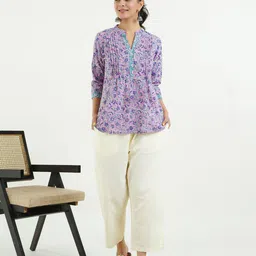 GOODHAND Women Floral Print Cotton Top-picture-12