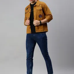 VOXATI Denim Spread Collar Jacket image 3