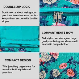 Kuber Industries Green Set of 2 Regular Jewellery Organiser Organisers image 3