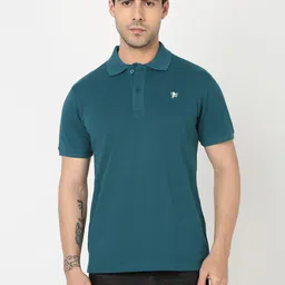 R&B Men Polo Collar Applique T-shirt-picture-31