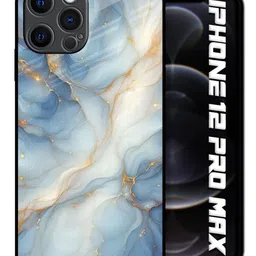 QRIOH Abstract Printed iPhone 12 Pro Max Back Case Mobile Accessories image 2