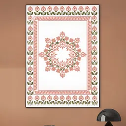 nestroots White & Pink 1 Piece Canvas Floral and Botanical Wall Paintings-image-62