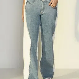 SHOWOFF Women Cotton Comfort Jogger Light Fade Acid Wash Stretchable Jeans-image-78