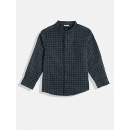 Allen Solly Junior Boys Ethnic Motifs Printed Pure Cotton Casual Shirt-picture-18