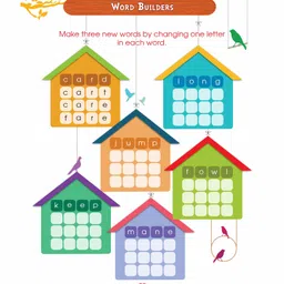 om books international Vocabirds Vocabulary Grade 1st to 4th Book Pack of 4 - English image 4