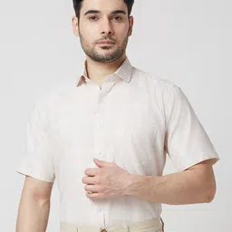 MARK & ALBERT Men India Slim Fit Spread Collar Checked Cotton Formal Shirt-picture-32