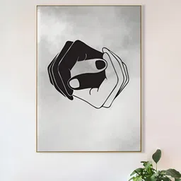 nestroots White & Black Canvas Wall Art-picture-20