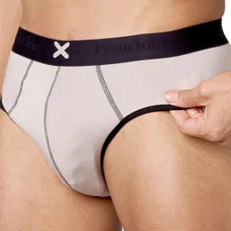 FRENCHIE Men Pack Of 5 Mid Rise Ultrasoft Briefs FR-MI-BF-HYPE-1X5-PO3-CRGRY-S image 5