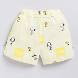 YK X Tinyo Infant Boys Pack of 2 Snoopy Printed Pure Cotton Shorts image 5