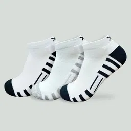 HRX by Hrithik Roshan Men Pack Of 3 Patterned Cotton Ankle-Length Socks-picture-26
