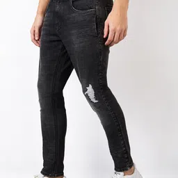 SPYKAR Men Slim Fit Low Distress Light Fade Mid-Rise Jeans image 5