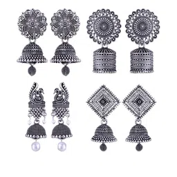 Sangria Silver-Plated Alloy Earrings-picture-25