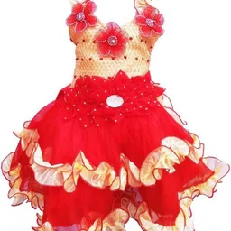 kids fashion hub Floral Georgette Maxi Dress-image-74