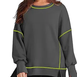 KPOP Women Round Neck Pullover Sweatshirt-image-65