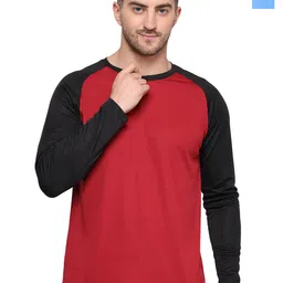 TQH Men Pack Of 2 Colourblocked Raglan Sleeves T-shirts-picture-28