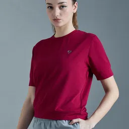 SG Women Solid Round Neck T-shirt image 3