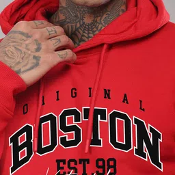 ADRO Men Printed Hooded Sweatshirt image 2