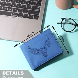 SAMTROH Men Animal Printed Zip Detail PU Two Fold Wallet image 3