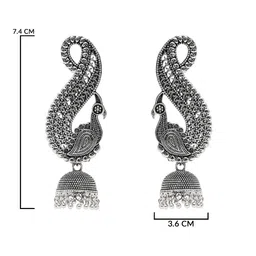 I Jewels Contemporary Jhumkas Earrings image 2