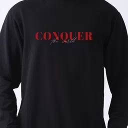 TheBTclub Men Printed Oversized Sweatshirt image 4