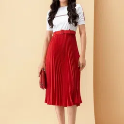 all about you Crepe A-Line Midi Dress image 2