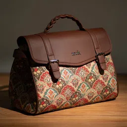 ZOUK Ethnic Motifs Printed Satchel-image-0
