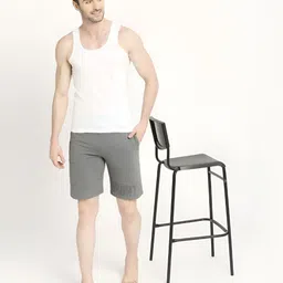 VIP Men Pack of 6 Solid Round Neck Sleeveless Basic Cotton Innerwear Vests image 2