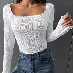 Stylecast X Slyck Women Square Neck Fitted Top-picture-18