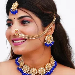 ARADHEMA Women Blue Jewellery Set-picture-38