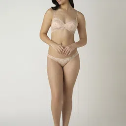 Amante Floral Half Coverage Lightly Padded Push-Up Bra image 4