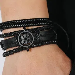 PIXFLIK Unisex Leather Bracelet-picture-16