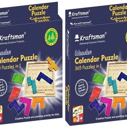 braintastic Birthday Return Gifts (Pack of 2) Wooden Jigsaw Calendar Puzzle-picture-10