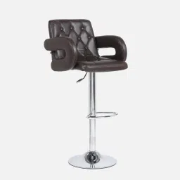 casacraft from pepperfry Vibe Bar Chair in Brown Colour image 5