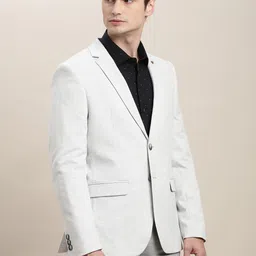 turtle Men Solid Single Breasted Casual Blazer image 4