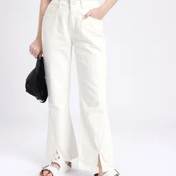 glitchez Women Vintage Cool Bootcut High-Rise Stretchable Jeans-image-8