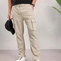 Nautica Men Cotton Flex Smart Regular Fit Cargo Trousers-image-40