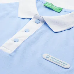 United Colors of Benetton Raglan Sleeves Polo Collar Longline T-shirt image 5