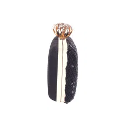 SWISNI Black Silk Clutches SWIS-474 image 5