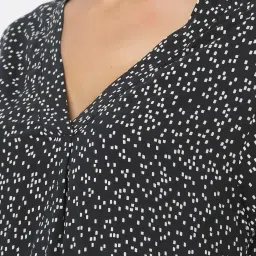 GAP Black Abstract Print Dress image 4