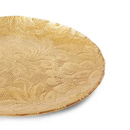 Pure Home and Living Set of 2 Green Ribbed Dessert Plates image 4